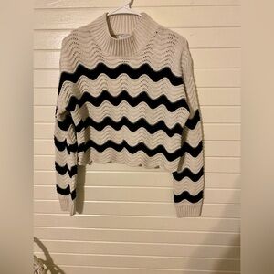 Freshman 1996 Chevron Knit Mock Neck Sweater XL